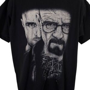 Breaking Bad T Shirt Mens Size XL Black Inked Ikons Art Tee Walter White Jesse
